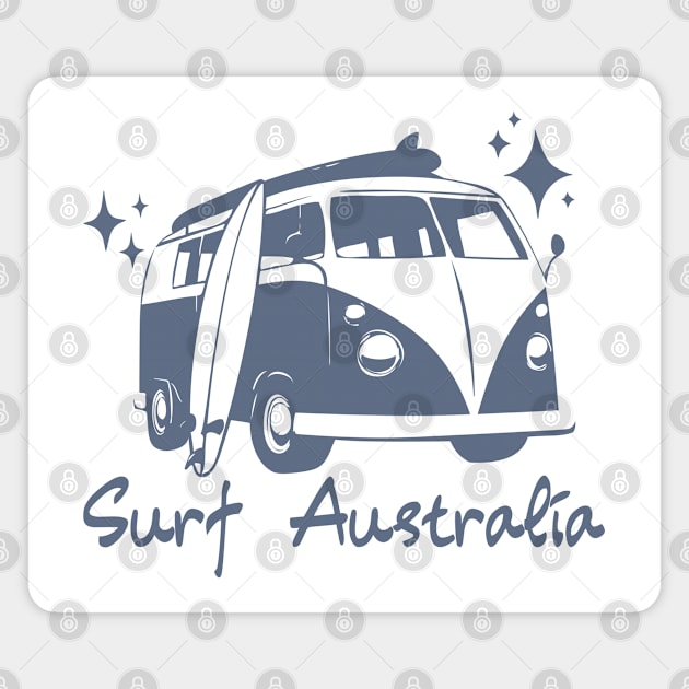 Surf Australia Magnet by Timeless Chaos
